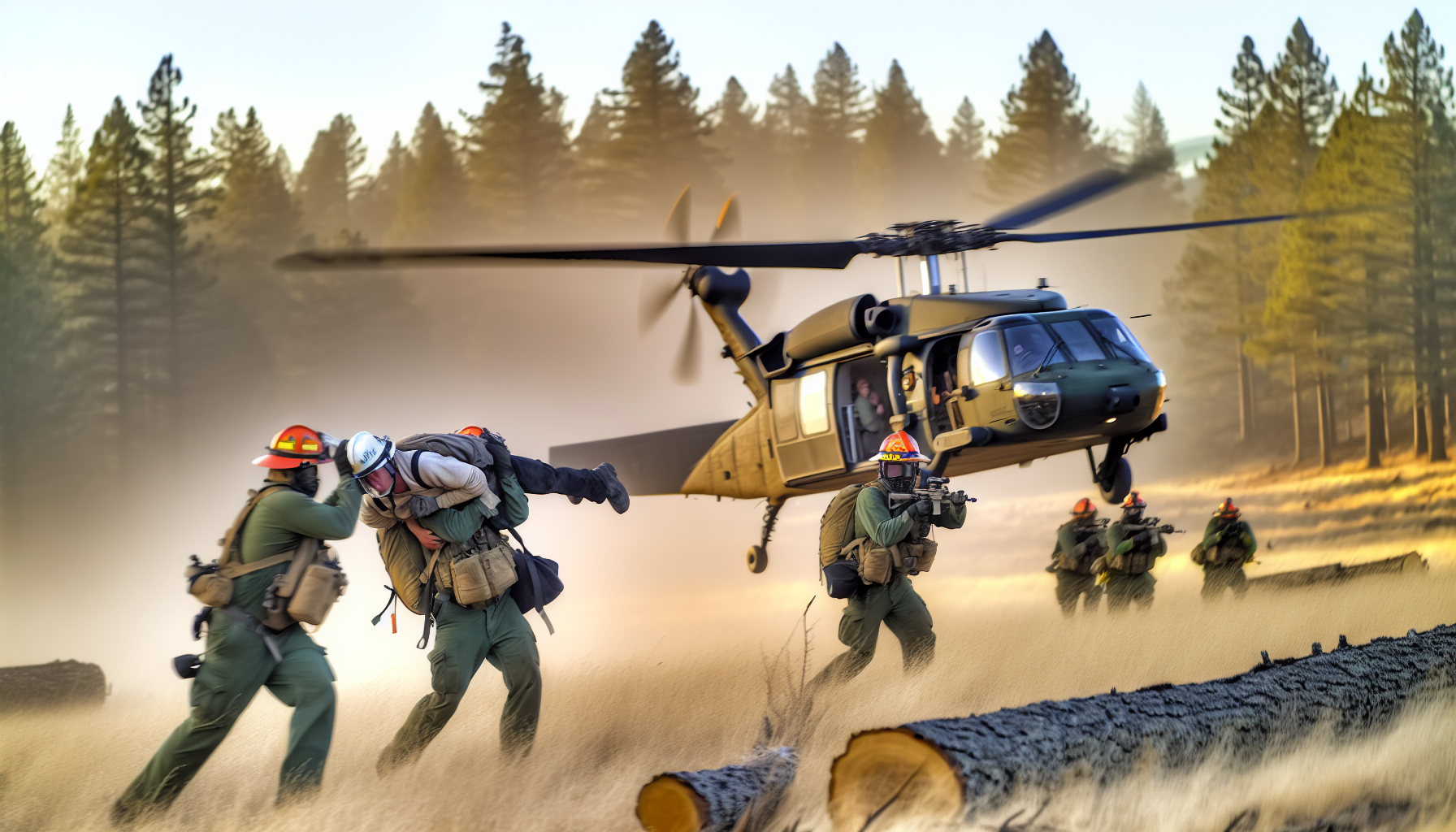 Oregon National Guard Swoops In to Save Logger