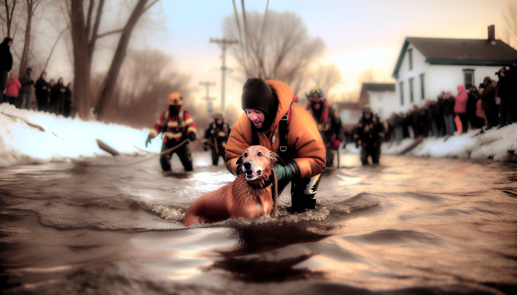Shivering Dog Gets Second Chance After River Rescue