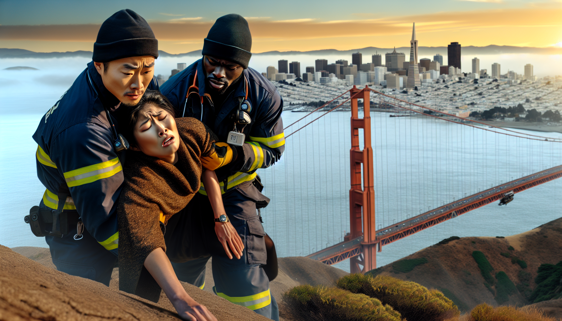 Heroes Pull Woman to Safety from Cliff Edge